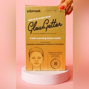 PopBand PopMask Glowgetter Self-Warming Steam Masks, Set of 3